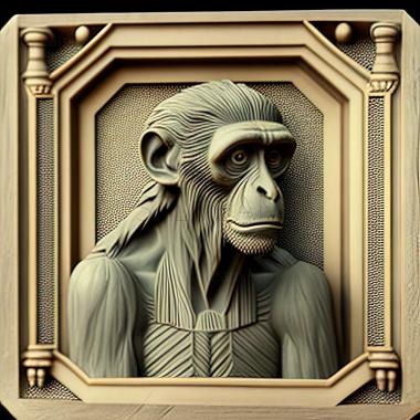 3D model Piliocolobus tephrosceles (STL)